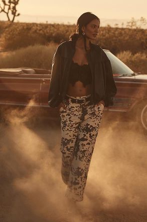 Pilcro The Leon Double Hem High-Rise Wide-Leg Cuffed Jeans by Pilcro