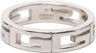 Gucci White Gold (18K) Band Ring (Pre-Owned)