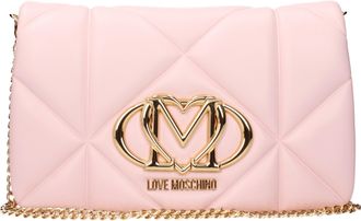 Love Moschino Pochette Damess Polyurethaan roze/poederroze