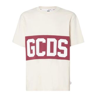 GCDS Gcds, Heren, Tops, Beige, Maat: S Katoen