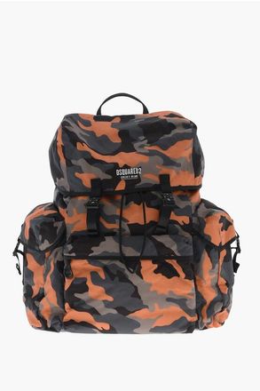 Dsquared2 Nylon Maxi Backpack with Camouflage Print size One Size
