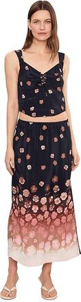 Free People Of The Season Midi Skirt Set Womens Dress Espresso Combo : LG (Womens 12-14), Rayon