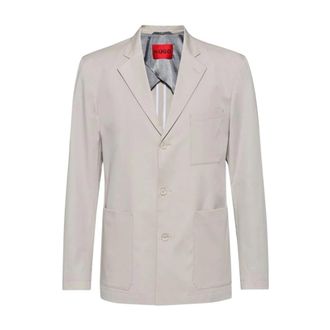 HUGO BOSS Hugo, Blazers, male, Beige, Size: M John222X Blazer