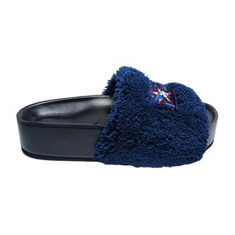 Stella McCartney Sandali Cotone - Dames - Schoenen - Blauw - Maat: 37 EU