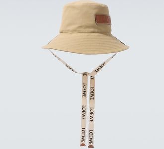 Loewe Paulas Ibiza logo canvas bucket hat