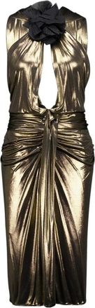 Saint Laurent Dames, Jurken, Geel, Maat: M Viscose