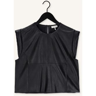 Notes du Nord Dames, Tops, Zwart, Maat: XS Leer