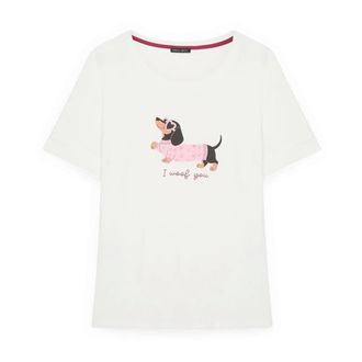 Fiorella Rubino T-Hemden - Dames - Tops - Wit - Maat: M Katoen