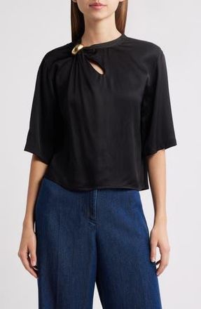 Sessun Layla Ring Detail Top in Black at Nordstrom Rack, Size X-Small