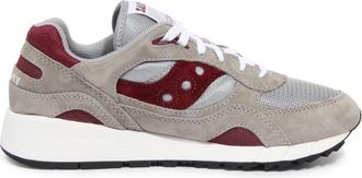 Saucony Grijs/Rood Shadow 6000 Sneakers - Heren - Sneakers - Grijs - 40 1/2 EU - Schoenen