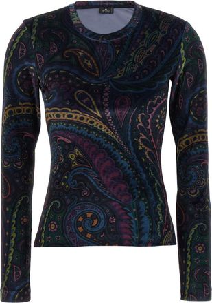 Etro Blue Chenille Sweater