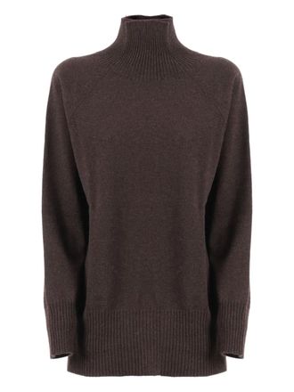KANGRA raglan-sleeve turtleneck sweater - Brown