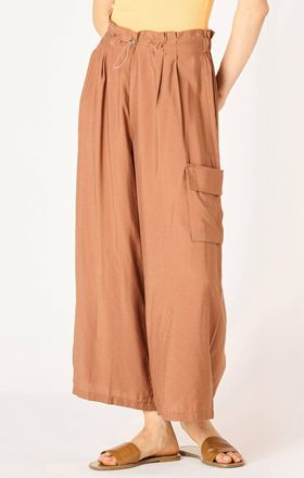 Dex Clothing Womens Siena Wide Leg Pant In Brown