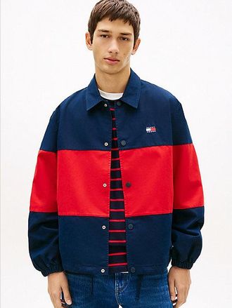 Tommy Hilfiger Oversized Fit Colour-Blocked Overshirt