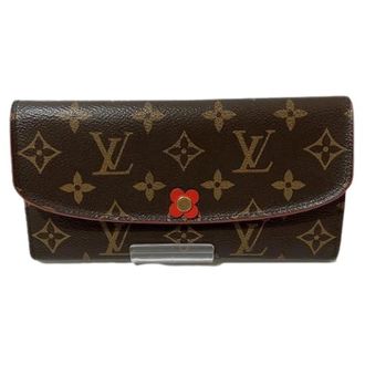 Louis Vuitton Pre-owned Wallets, female, Brown, Size: ONE SIZE Pre-owned Portefeuille Emilie Monogram Long Wallet