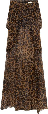 Blumarine Gonna con ruches - Marrone