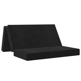 vidaXL Sof&aacute; Cama Plegable 120 X 67 X 45 Cm Negro Vidaxl