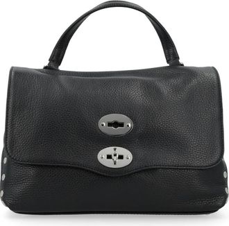Zanellato Postina Daily S - Dames - Handtassen - Zwart - ONE Size - Leer - Tassen