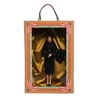 Dolce & Gabbana Home, Dames, Geel, ONE Size, Leer, Addolorata Pop