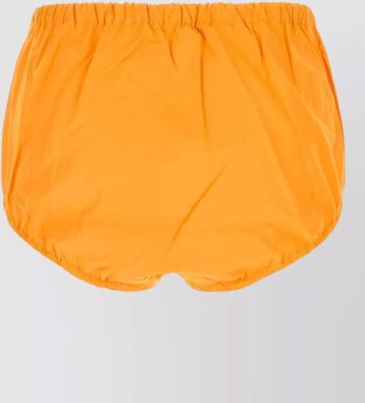 Prada poplin shorts buttoned pockets front