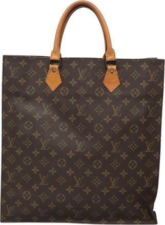 Louis Vuitton Sac Plat Brown Canvas Handbag (Pre-Owned)