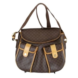 Celine Pre-owned Cross Body Bags, female, Brown, Size: ONE SIZE Pre-owned Vintage Shoulder Bag