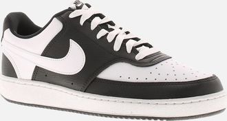 Nike Womens Nike Womens Trainers Court Vision Low Leather Lace Up Black UK Size - Size: 5