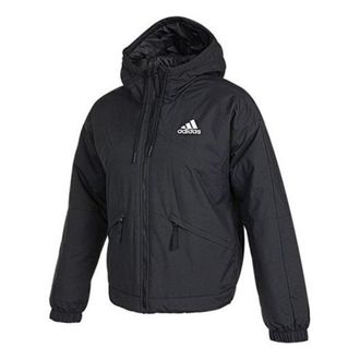 adidas (WMNS) adidas Back to Sport Thermal Hooded Jacket Asia Sizing Black GT6593