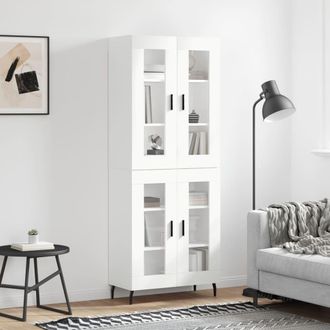 Berkfield Home Highboard White 69.5x34x180 cm Engineered Wood