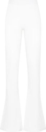 Tom Ford High Waist Flared Cashmere Broeken - Dames - Wijde Broeken - Wit - S - Broeken
