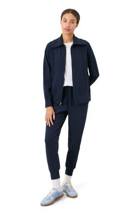 Pact Organic Cotton CloudKnit Zip Jacket in Navy at Nordstrom, Size Xx-Large