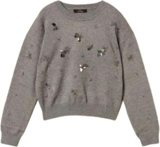 Twinset Sweatshirts - Dames - Sweatshirts - Grijs - S - Hoodies & sweatvesten