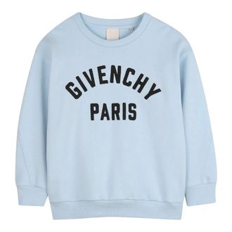 Givenchy Grosgrain Patch Sweatshirt - male - Givenchy - Kids Sweatshirts - Blue - 10 Y - Kids