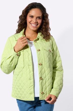 Casual Looks Blusenjacke CASUAL LOOKS, Damen, Gr. 36, pistazie, 100% Polyester, Wattierung:100% Polyester, Jacken Blusenjacke