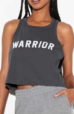 Spiritual Gangster Warrior Jones Crop Racer Tank in Ash at Nordstrom Rack, Size Large