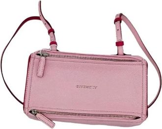 Givenchy Pre-owned Cross Body Bags, female, Pink, Size: ONE SIZE Pre-owned Leather Shoulder Bag