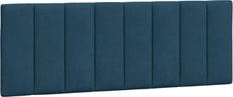 vidaXL Cabecero De Cama Acolchado Terciopelo Azul 140 Cm Vidaxl