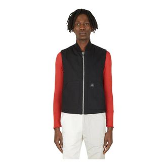 (di)vision Workwear Denim Vest Jacket - male - (Di)vision - Waistcoats - Black - XS - Jackets