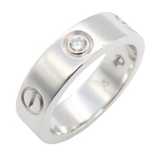 Cartier Silver Clear White Gold (18K) Band Ring (Pre-Owned)