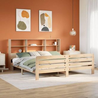 vidaXL Vidaxl - Estructura De Cama Sin Colch&oacute;n Madera Maciza De Pino 180x200 Cm