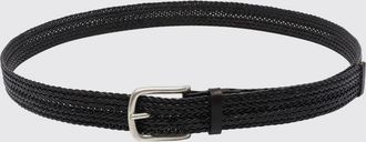 Orciani Cintura in pelle intrecciata