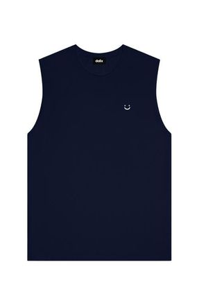 Dalix Mens Lil Smile Muscle Tank in Navy Blue at Nordstrom, Size Xx-Large