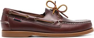 Sebago leather boat shoes - men - Calf Leather/Calf Leather/Rubber - 10.5 - Brown