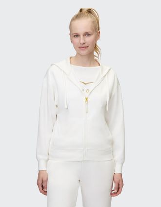 Venice Beach Kapuzensweatjacke VENICE BEACH KAPUZEN-SWEATJACKE CAYLEE, Damen, Gr. XL (44), weiss (cloud wei&szlig;), Obermaterial: 50% Polyester, 45% Modal, 5% Elasthan,