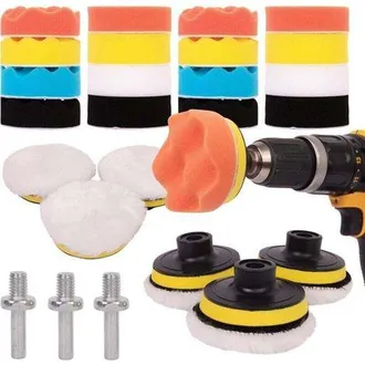 OEM Kit Di Lucidatura Auto Da 25 Pezzi Con Dischi Abrasivi Per Trapani M10/m14, Avvitatori A Batteria E Lucidatrici - Diversi Livelli Di Levigatezza