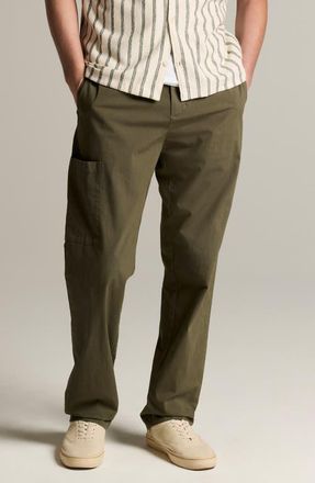 Vince Owen Athletic Stretch Cotton Side Pocket Pants in Coulter Green at Nordstrom, Size 31
