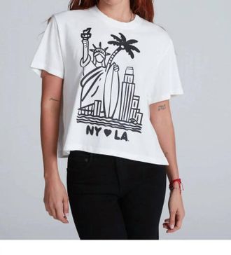 ASKK NY Shrunken Short Sleeve Boy Tee In Ny La