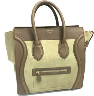 Celine Pre-owned Tote Bags, female, Beige, Size: ONE SIZE Pre-owned Leather handbags