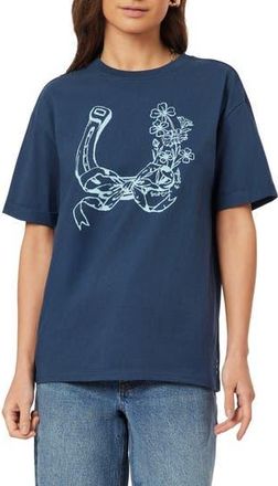 Scotch & Soda Relaxed Fit Roll Cuff Graphic T-Shirt in Big Dipper at Nordstrom Rack, Size X-Small