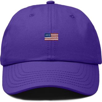 Dalix USA Flag Dad Cap in Purple at Nordstrom
